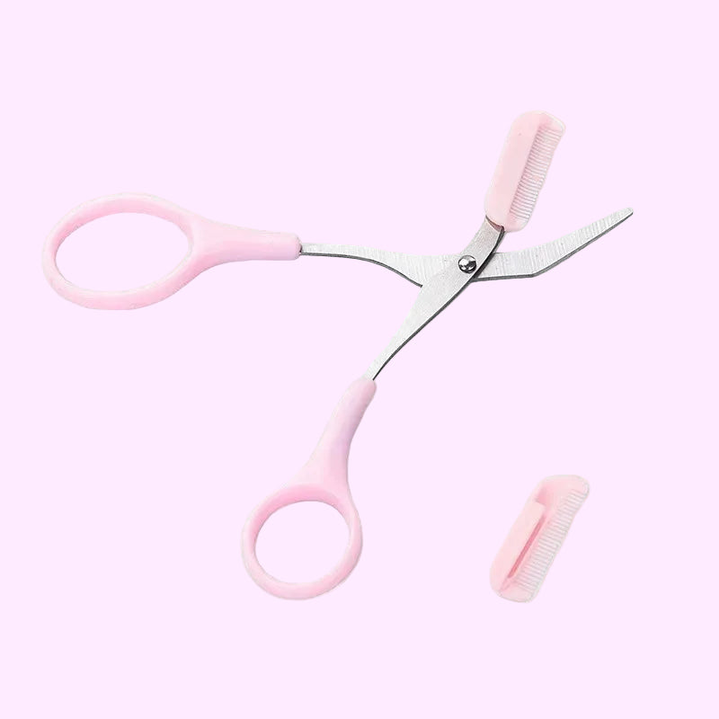 1/2/3/4Pcs Eyebrow Trimmer Makeup Tools Stainless Steel Eyebrow Scissors with Comb Hair Removal Eyebrows Shaping Makeup Tools