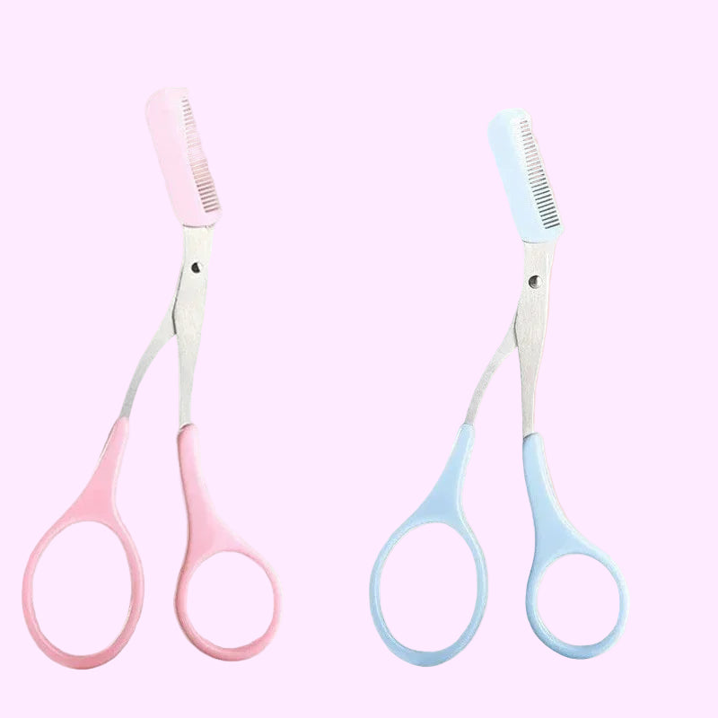 1/2/3/4Pcs Eyebrow Trimmer Makeup Tools Stainless Steel Eyebrow Scissors with Comb Hair Removal Eyebrows Shaping Makeup Tools